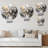 Grey Gold Delicate Abstract Brushstrokes II - Abstract Marble Round Wall Art on Metal-88599206