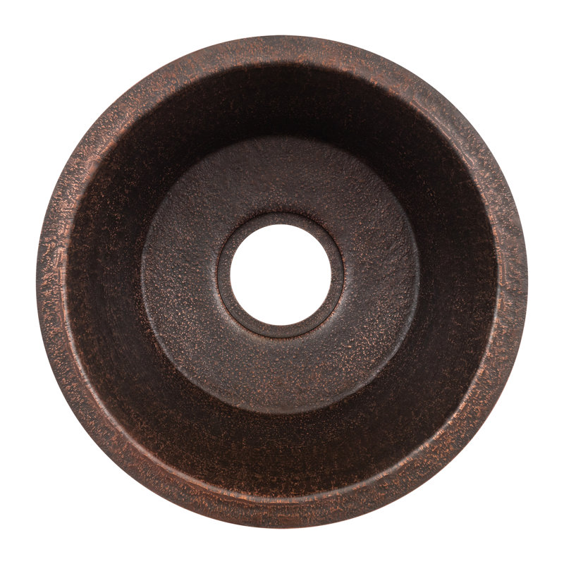Terra Firma 16'' Round Dark Brown Copper Undermount Kitchen Sink