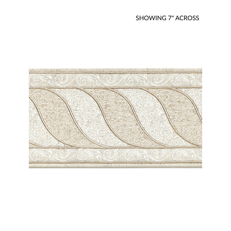 Ruban brodé PAISLEY, Fauve