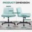 Chaise de travail pivotante en tissu Caelie-105049651