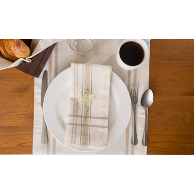 Shelton Striped 100% Cotton Table Runner
