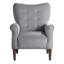 Chaise d'appoint à dossier en velours gris foncé, Home Decor Choice Space Design