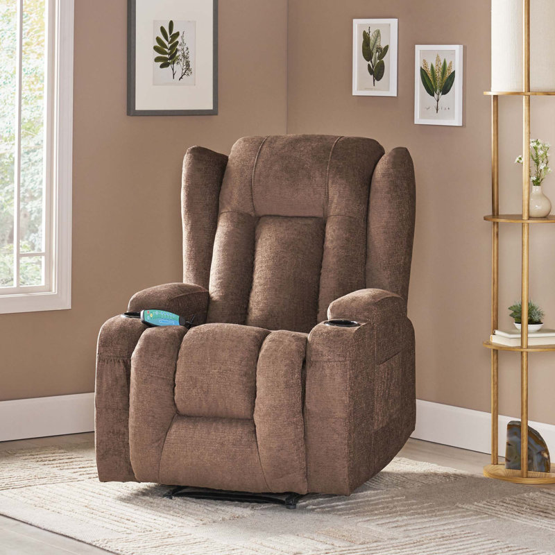Fauteuil inclinable de massage moderne, Brun