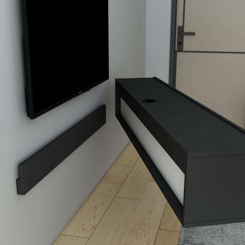 Analeese Unfinished TV Stand for TVs up to 70", Grey