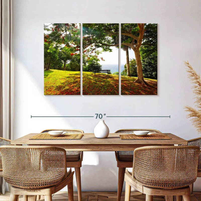 Banc Nicci sous un arbre Flamboyan Borinquen Point, H 36 po x l 57 po
