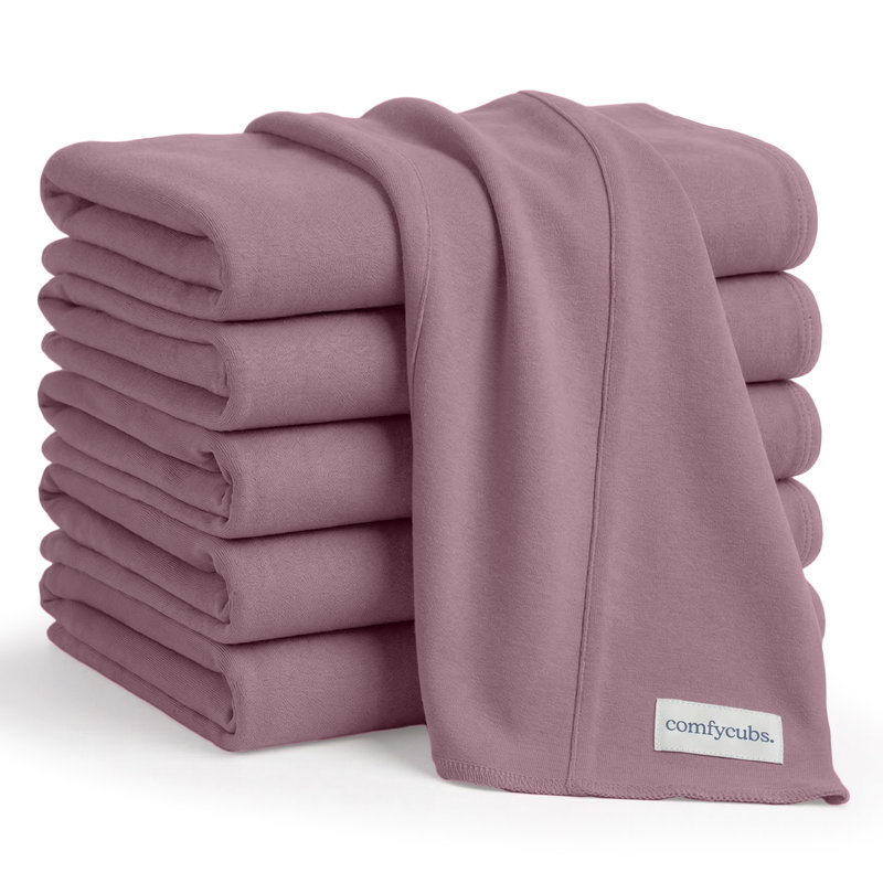 Cotton Burp Cloths 100% Cotton Bath Towels, Mulberry