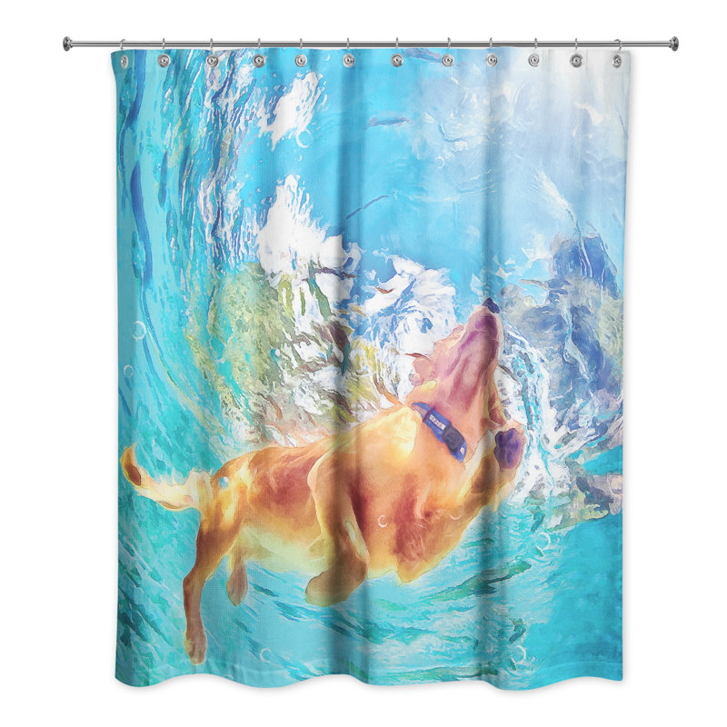 Rideau de douche simple Ziggie