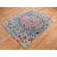 8'x10' Grey Silk and Wool Colourful Maharaja Design Hand Knotted Rug G87707