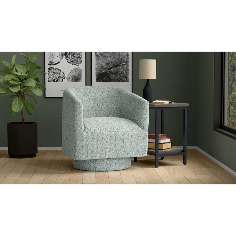 Fauteuil d'appoint pivotant, Bleu