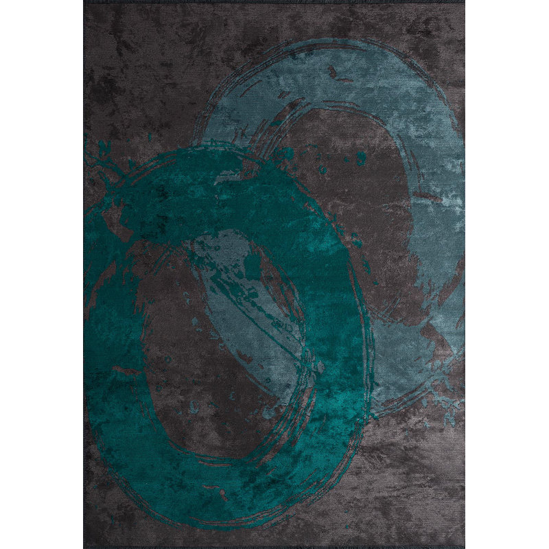 Modern Abstract Art Paint Splash, Rectangle 9' x 12'