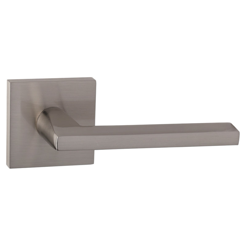 Flat Privacy (Bed & Bath) Door Lever with Square Rosette
