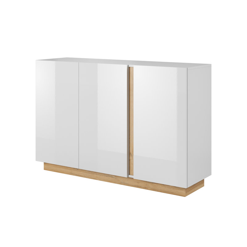 Janaia 138cm Sideboard, White Gloss