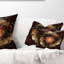 Coussin lombaire à motif floral fractal