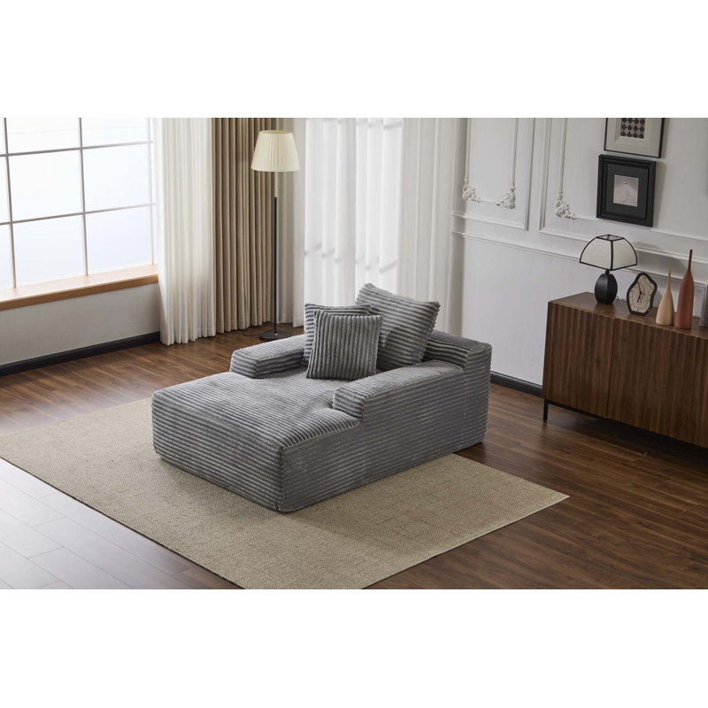 Méridienne surdimensionnée surdimensionnée Cozy Cloud Couch, Gris