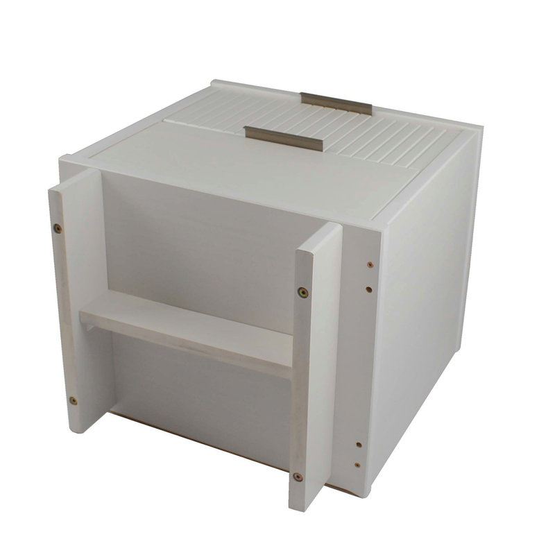 Granville 18" Nightstand In White (2-Drawer), White