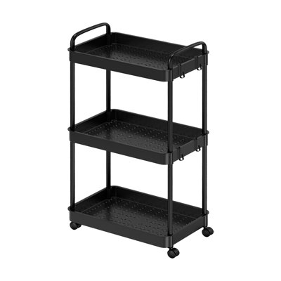 3 - Tier Black Storage Rack