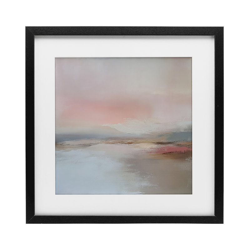 «Mute Landscape Distant Horizon», impression encadrée sous verre, design par Petal Prints Design, H 13 po x l 13 po