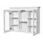 Armoire à pharmacie murale, armoire de salle de bain murale avec 2 portes en verre, armoire de rangement encastrée au-dessus de la toilette avec rangement, blanc