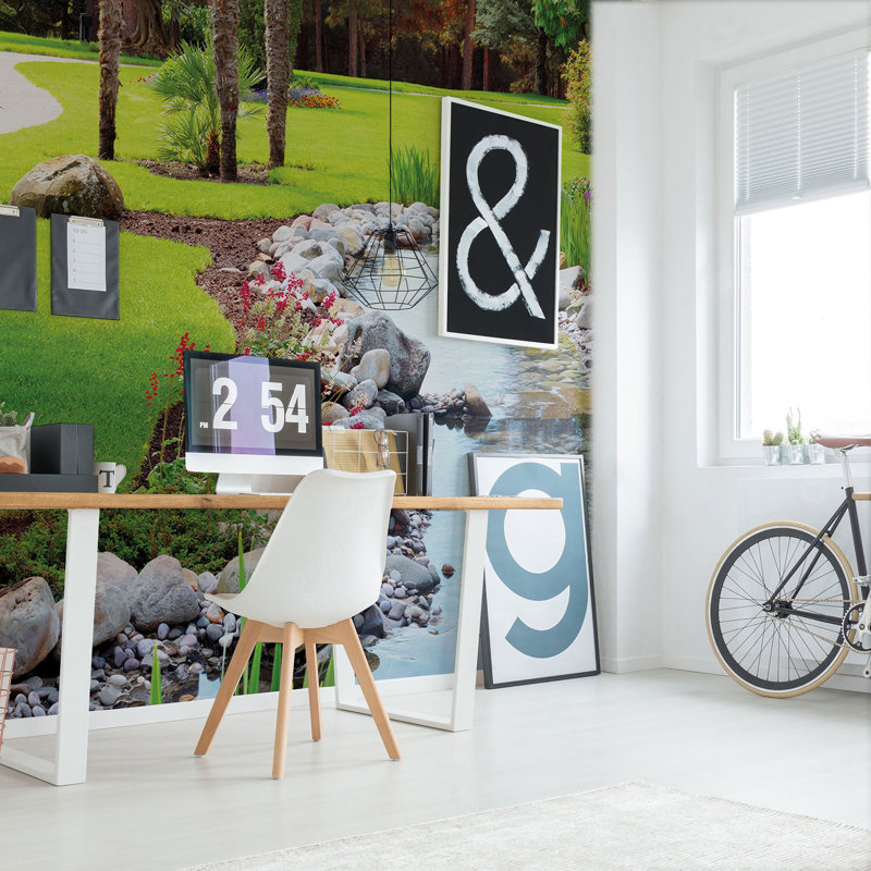 Panneau de papier peint de jardin Gunnlog, L 100,08 po x l 96 po