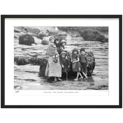 Whitby, The Peart Children 1891 by Francis Frith - Single Picture Frame Print