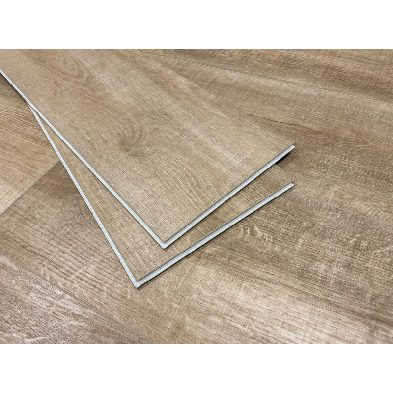 Planche de vinyle de luxe 7 po x 60 po x 8 mm Bellator, Oasis naturelle