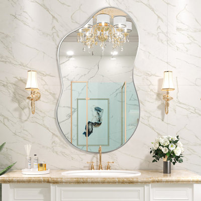 Cloud Shaped Metal Wall Mirror