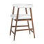 Tabourets de bar de 24,5 po de hauteur avec dossier, tabourets de comptoir confortables pour îlot de cuisine / salle à manger, ensemble de 2-1988400169