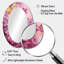 Miroir mural rose et rose-343874730