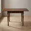 Ensemble table et chaises de salle à manger rectangulaires en acajou et bois d'hévéa, 2 rallonges rabattables et tiroirs de rangement