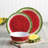 Home Durable Watermelon 12 Piece Melamine Dinnerware Set, Service for 4
