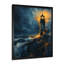 Décoration murale phare noir et bleu clair d'hiver-1079978104-1079978106