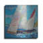  «Sail Sailers 1» par Beth A. Forst, art mural en métal, 12 po x 12 po