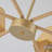 6-light 38"W Natural Rattan Shaded Classic/traditional Chandelier