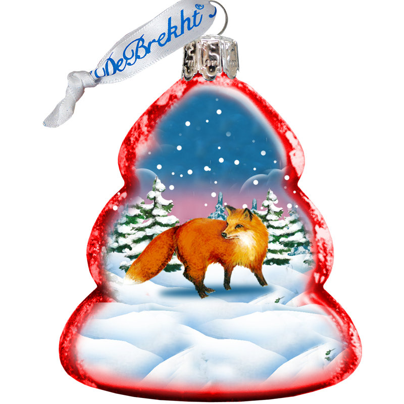 2'' Handmade Glass Holiday Shaped Ornament