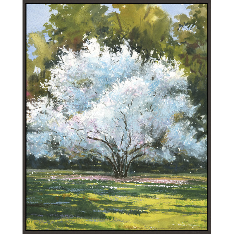Full Bloom II Painting by William Mangum, 51.75" H x 41.75" W, Image Brush Gel
