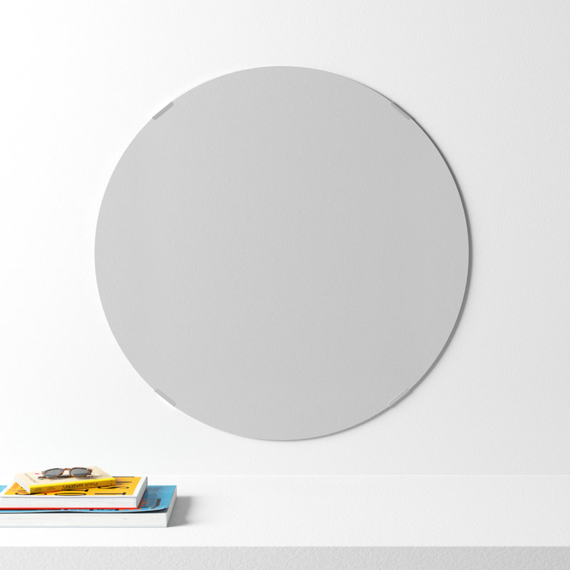 Miroir de coiffeuse sans cadre Samonie, 45 po x 45 po