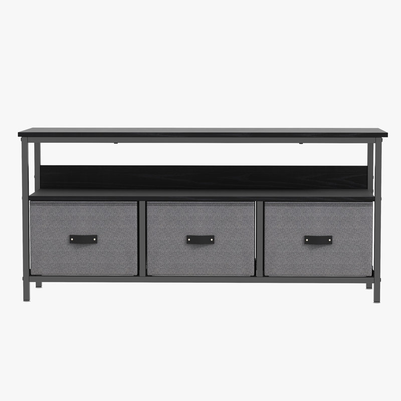 TV Stand for TVs up to 49", Grey/Black