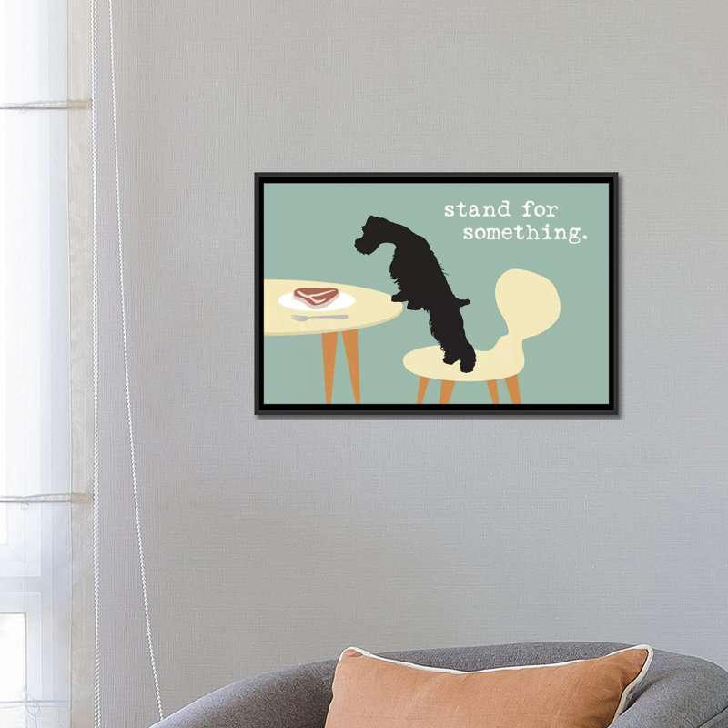 «Stand for Structure», impression sur toile, H 18 po x l 26 po x P 1,5 po, Toile avec cadre noir, Pas de tapis