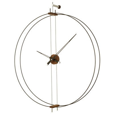 Barcelona Solid Wood Analog Wall Clock
