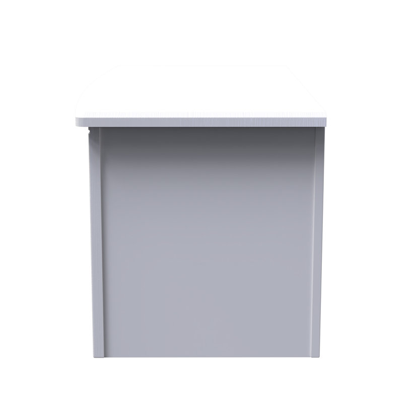 Fully Assembled Murier Blanket Box, White Ash