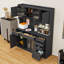 Buffet avec prise de courant, tiroirs de rangement, armoire et tablettes-2000523172