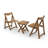 Foldable Small Table and Chair Set with 2 Chairs and Rectangular Table-1288863968