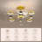 45.3" LED Ceiling Fan with Light and Remote,with Starry Sky-250608411