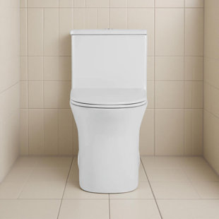 1.1/1.6 GPF Dual-Flush Elongated One-Piece Toilet With 15 3/4In Comfort Seat Height（(Soft Close Seat Included)）