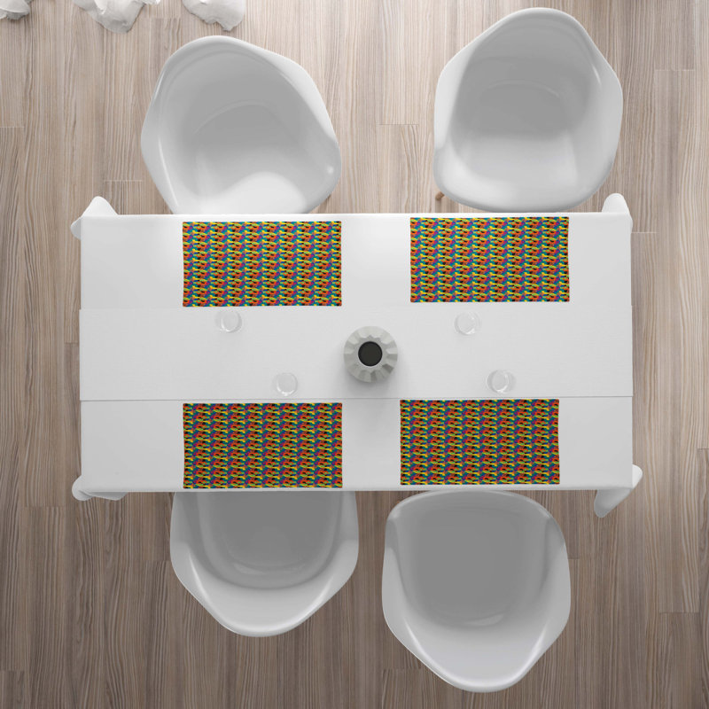 Polyester Abstract Rectangle Placemat