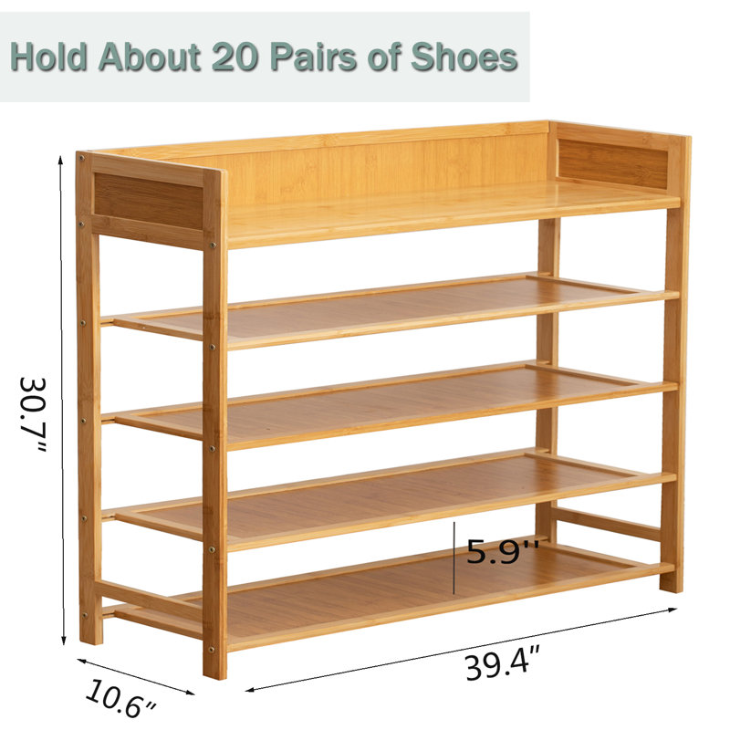 Range-chaussures 16 paires, Naturel