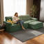 Matelas en mousse à mémoire de forme, structure en acier 600 lb, pliable sans outils, vert minimaliste, dortoir et appartement-2067781589