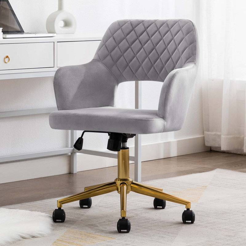Rundelle Office Swivel Chair, Grey