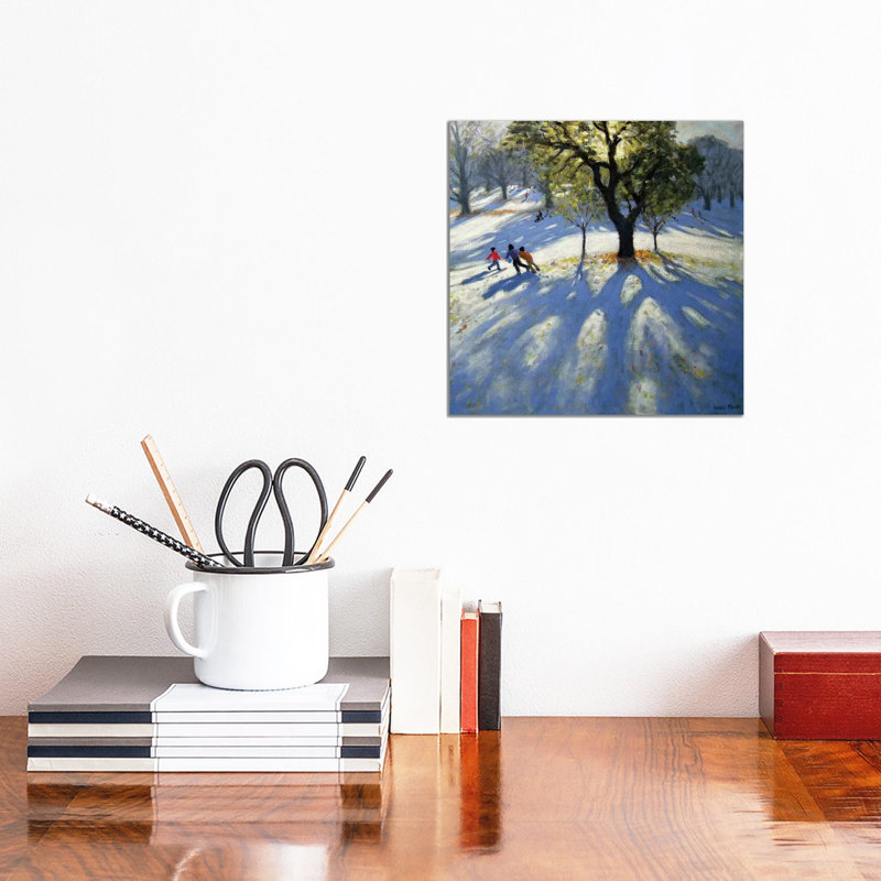 Markeaton Park, Early Snow by Andrew Macara - Wrapped Canvas Painting, 30.48cm H x 30.48cm W x 1.905cm D