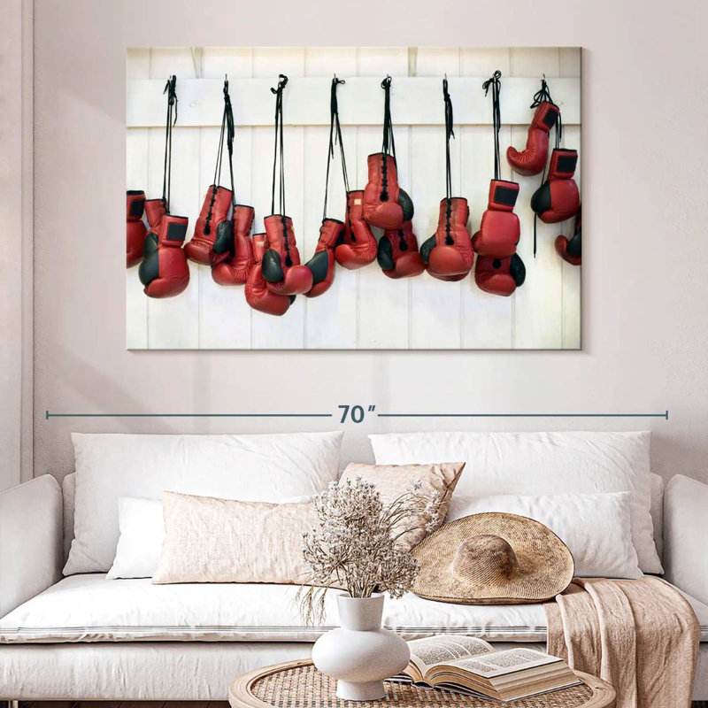 Gants de poinçonnage rouges Sireci, H 34 po x l 51 po
